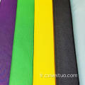 Tissu de microfibre en polyester de couleur pure pour vêtement